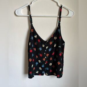 Madewell Button-down cami, pressed flowers print